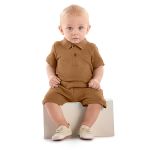 Short em Moletom Marrom - Up Baby