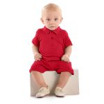 Short em Moletom Vermelho - Up Baby
