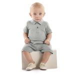 Short em Moletom Cinza - Up Baby
