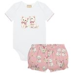 Body Curto c/ Short Babadinho Kitten Love - Milon