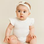 Body Curto c/ Golinha Angel Branco - Milon