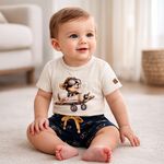 Body Curto c/ Short Teddy Aviador - Milon