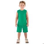 Regata em meia malha Verde Azevinho - Up Baby