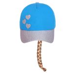 Boné Infantil em microfibra com trança Princess - Kids.com