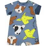 Macacão curto em meia malha Cachorrinhos - Up Baby