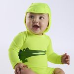 Boné de banho c/ proteção UV FPS +50 Verde Limão - Up Baby