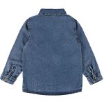 Camisa manga longa Jeans Denim Azul Escuro - Up Baby