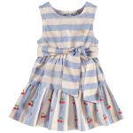 Vestido em tricoline Cerejinhas - Up Baby