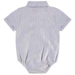 Body Camisa em linho Azul - Up Baby