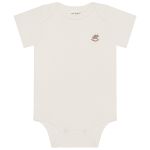 Body curto em suedine Marfim - Up Baby