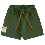 Body curto c/ Short em malhão rustic Dinossauros - Up Baby