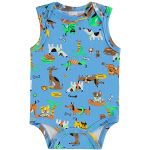 Body regata em suedine Cachorrinho Verão - Up Baby