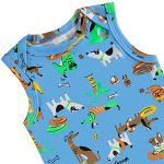 Body regata em suedine Cachorrinho Verão - Up Baby