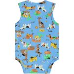 Body regata em suedine Cachorrinho Verão - Up Baby