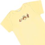 Body curto em suedine Savana Amarelo - Up Baby