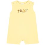 Macacão regata em suedine Savana Amarelo - Up Baby