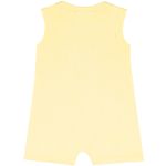 Macacão regata em suedine Savana Amarelo - Up Baby