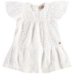Vestido em laise de algodão Branco - Up Baby