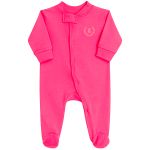 Pack 2 Macacões longos zíper em algodão egípcio Le Jardin - Coquelicot