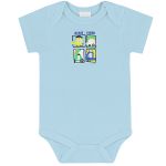 Body curto c/ Short em suedine Dino Transportes - Up Baby