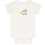 Body curto c/ Calça (Mijão) em suedine Dino Transportes - Up Baby