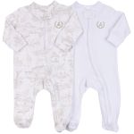 Pack 2 Macacões Longos Zíper em Algodão Egípcio Toile de Jouy - Coquelicot