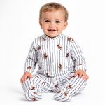 Macacão Longo em Algodão Egípcio Teddy Bear – Coquelicot