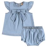 Blusa com Calcinha em Jeans Azul - Up Baby