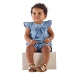 Blusa com Calcinha em Jeans Azul - Up Baby