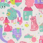 Macacão curto em suedine Little City - Up Baby