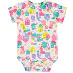 Body curto em suedine Little City - Up Baby