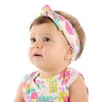 Faixa de Cabelo Laço & Nózinho em suedine Little City - Up Baby
