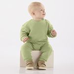 Blusão c/ Calça em molecotton Verde Chá Nature - Up Baby