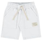 Bermuda em molecotton Branco Nature - Up Baby