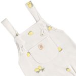 Jardineira em ribana Sustentável Limão Branco Nature - Up Baby