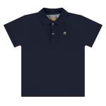 Camiseta Polo em suedine Azul Escuro - Up Baby