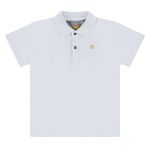 Camiseta Polo em suedine Branco - Up Baby