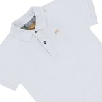 Camiseta Polo em suedine Branco - Up Baby