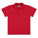 Camiseta Polo em piquet Vermelho - Up Baby