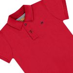 Camiseta Polo em piquet Vermelho - Up Baby