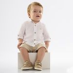 Camisa manga longa em voil Branco - Up Baby