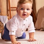 Camisa manga longa em voil Branco - Up Baby