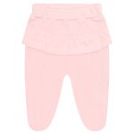 Body longo c/ Calça (Mijão) em algodão egípcio Provence Rosa - Mini & Co.