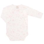 Body longo c/ Calça (Mijão) em algodão egípcio Provence Rosa - Mini & Co.
