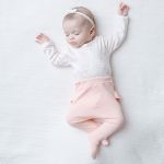 Body longo c/ Calça (Mijão) em algodão egípcio Provence Rosa - Mini & Co.