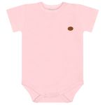 Body curto em algodão egípcio Rosa - Mini & Co.