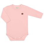 Body longo em algodão egípcio Rosa Antigo - Mini & Co.