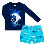 Conjunto de banho Kids Shark: Camiseta Surfista + Sunga - Tip Top