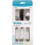 Kit Talheres em Inox Cloudy (6m+) - Buba