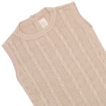 Body regata em tricot viscose Caqui - Mini & Co.
